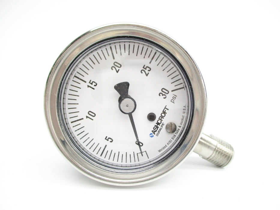 ASHCROFT 25-1009-SW-02L-30# 30PSI 2-1/2" NSMP