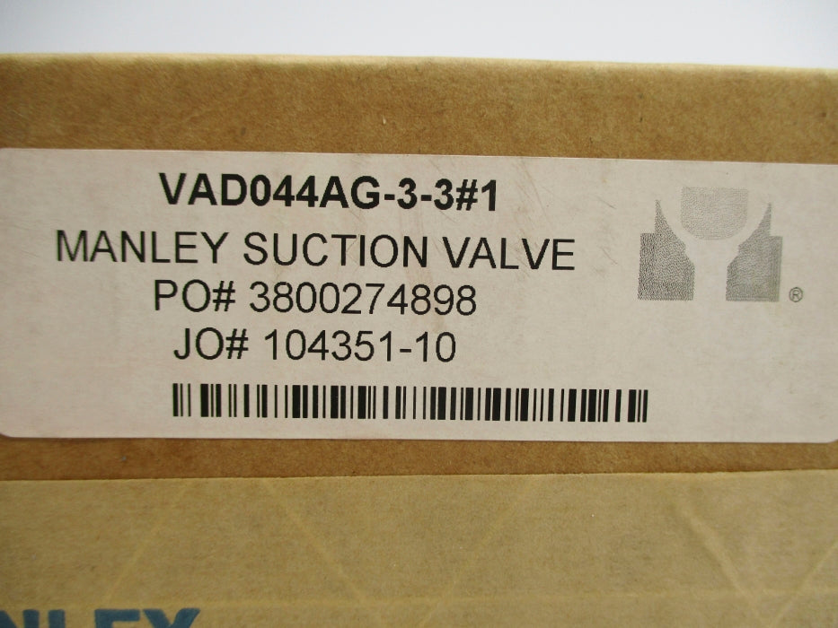 COOK MANLEY VAD044AG-3-3#1 NSFS