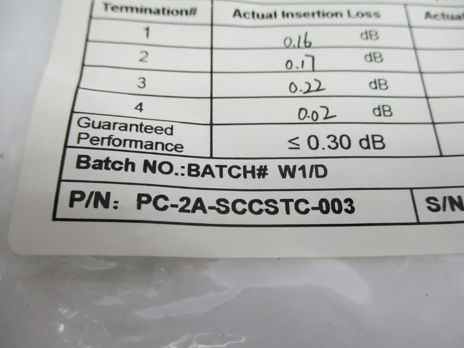 WIREWERKS PC-2A-SCCSTC-003 NSMP