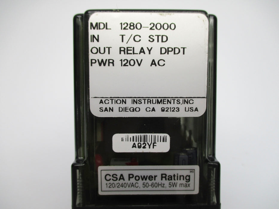 ACTION INSTRUMENTS 1280-2000 120VAC (AS PICTURED) NSNP