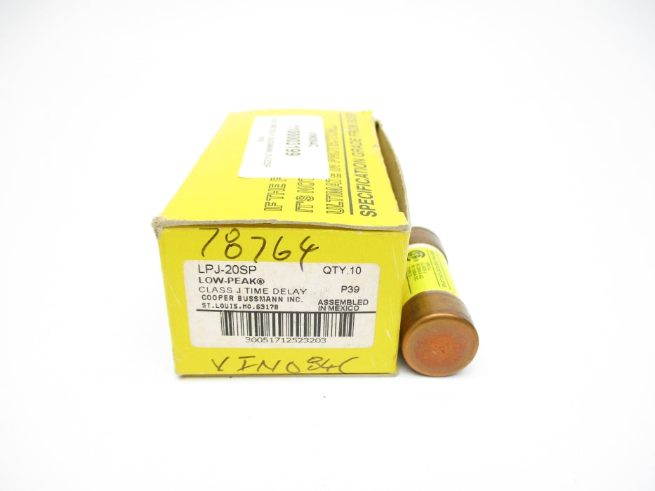 BUSSMANN LPJ-20SP 600VAC 20A (PKG OF 10) (YL/YL) NSMP