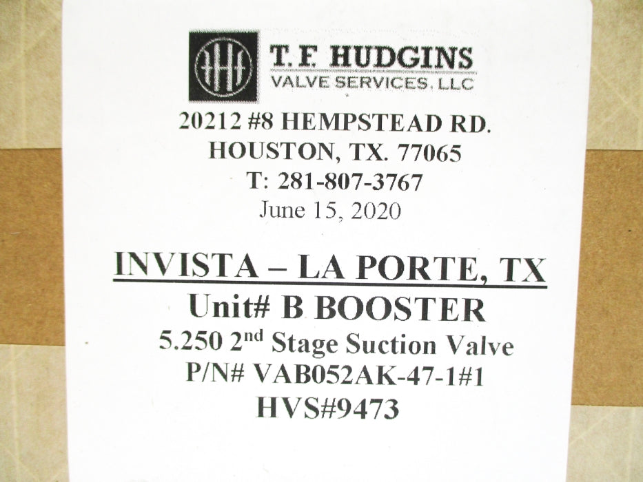 T.F. HUDGINS VAB052AK-47-1#1 5.250" NSFS