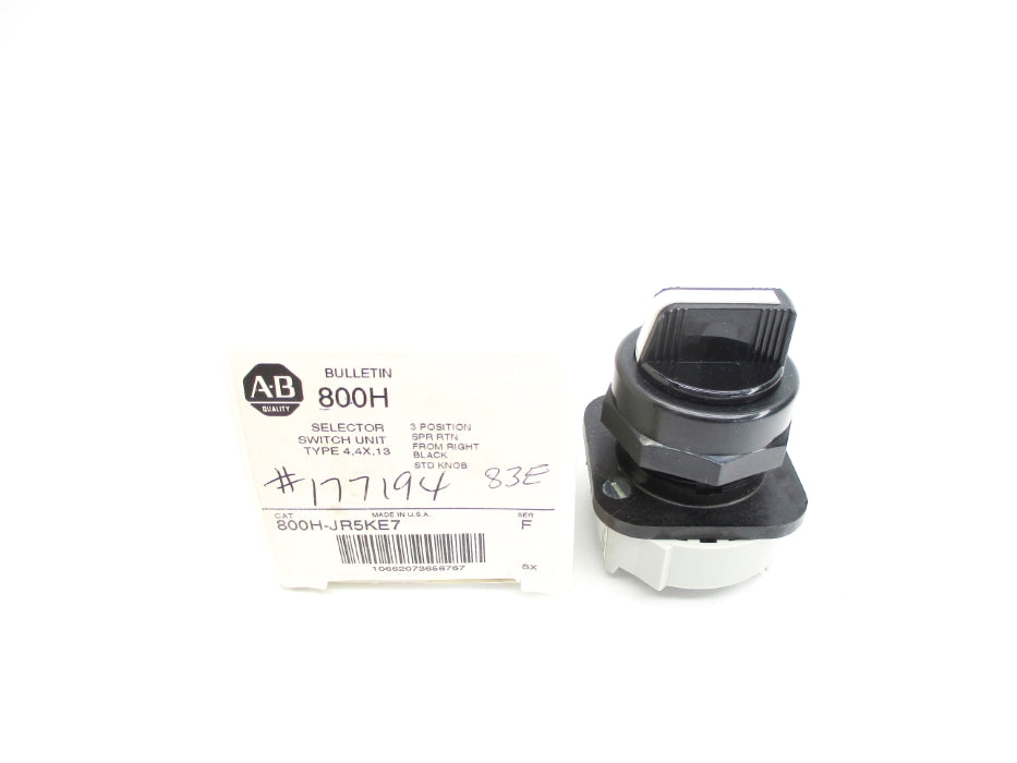 ALLEN BRADLEY 800H-JR5KE7 SER. F (WH) NSMP
