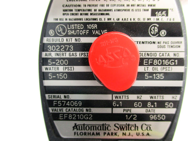 ASCO EF8210G2 5-150/200PSI 110/120V UNMP