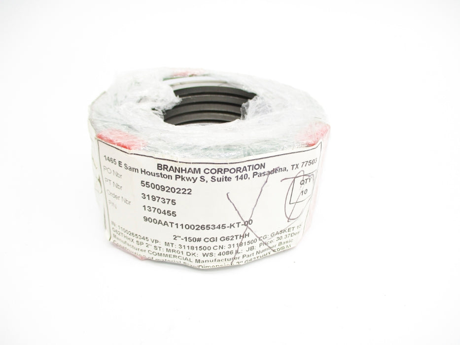 BRANHAM CORPORATION 900AAT1100265345-KT-00 (PKG OF 10) NSMP