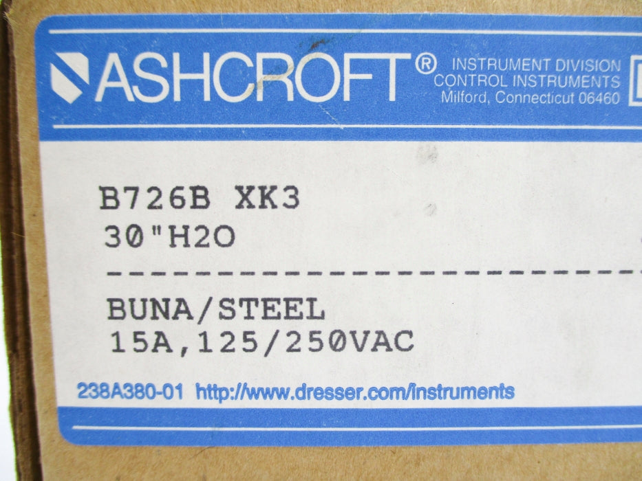 ASHCROFT B726BXK3 20PSI NSMP