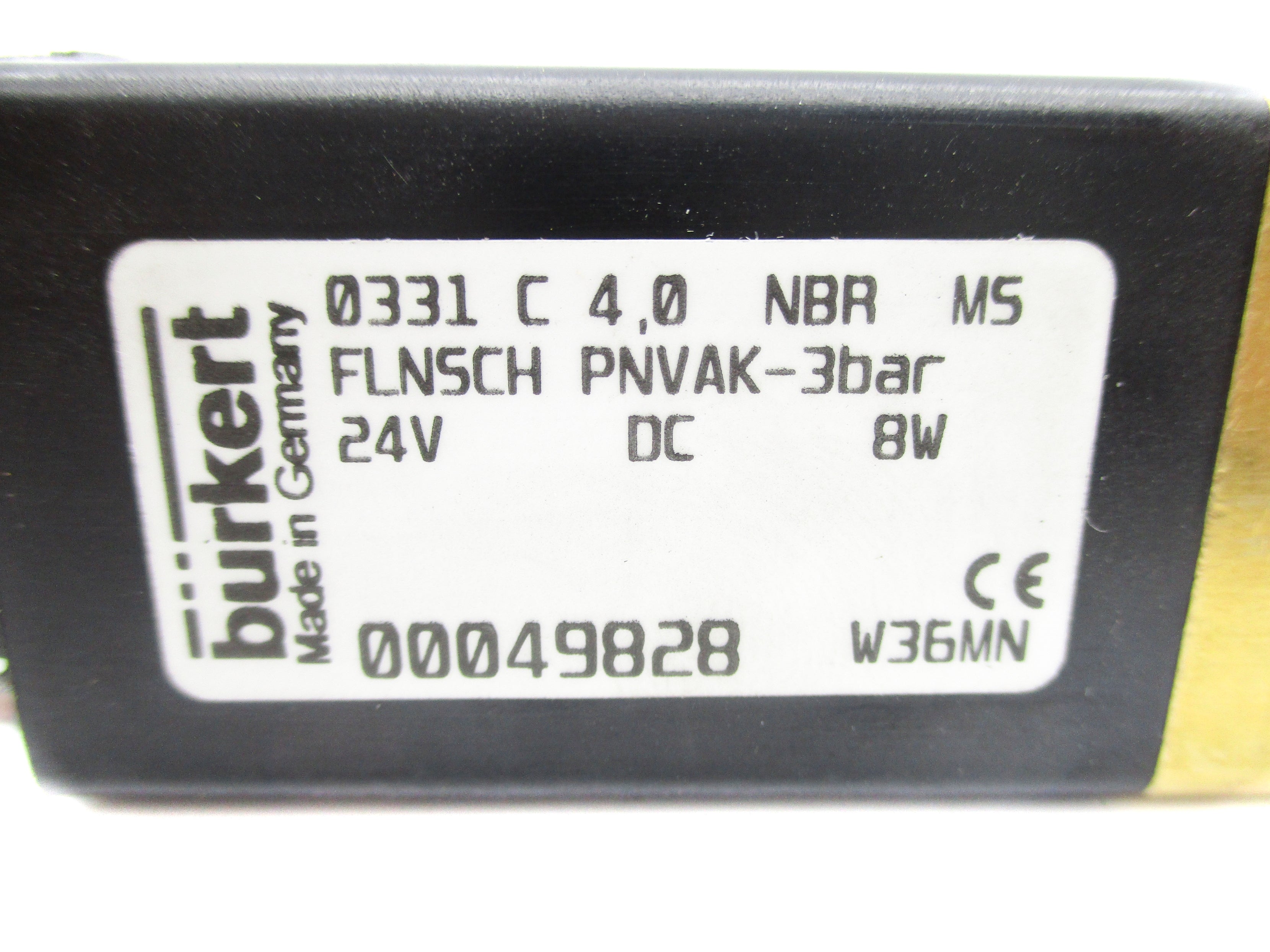 BURKERT 0331-C-4,0-NBR-MS 24VDC NSNP