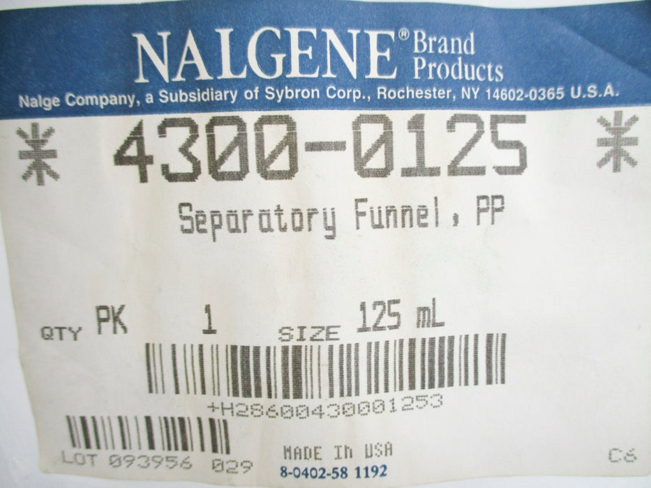 NALGENE 4300-0125 NSMP