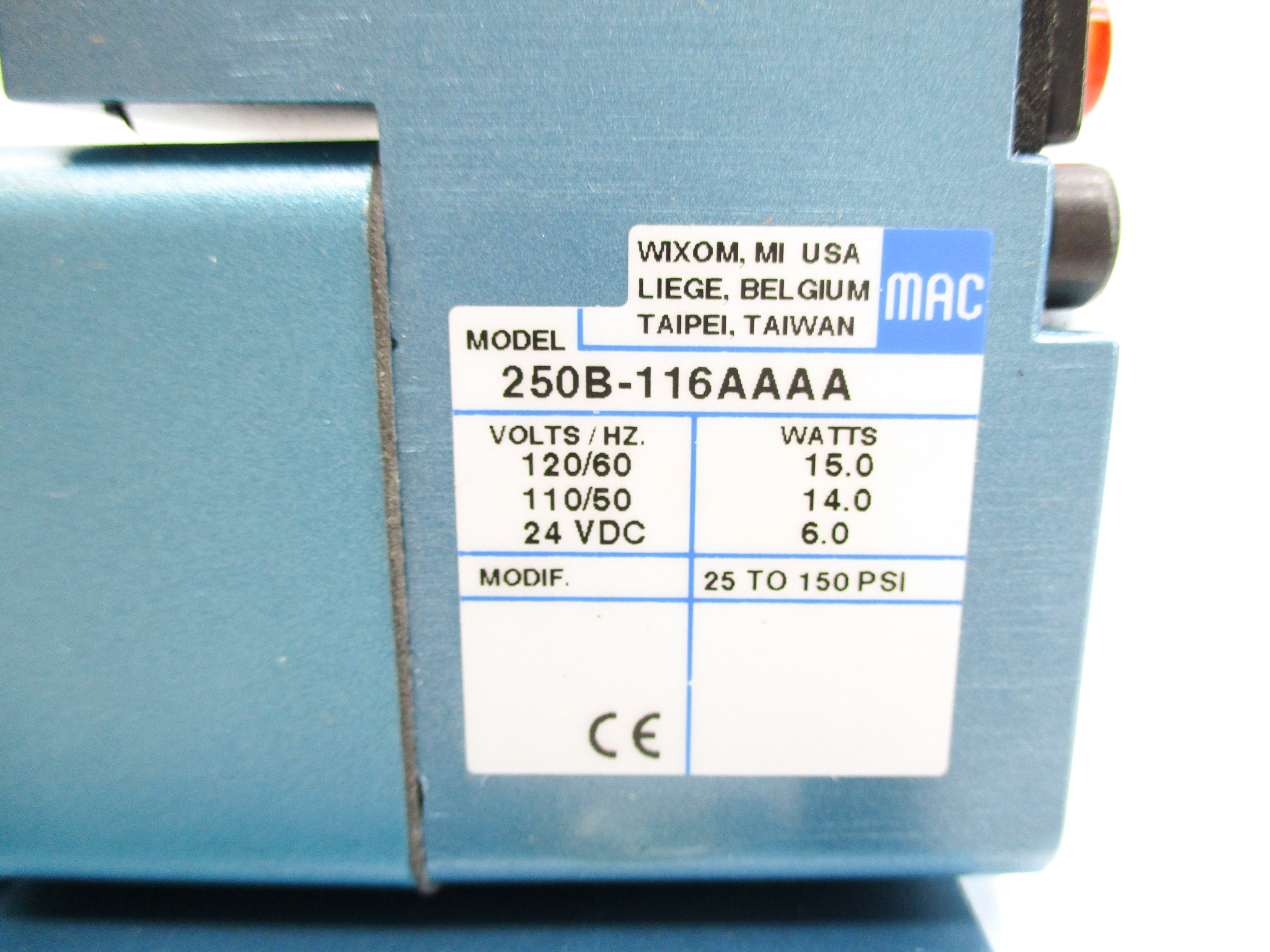 MAC 58D-12-116AA 25-150PSI 110/120V 24VDC NSNP