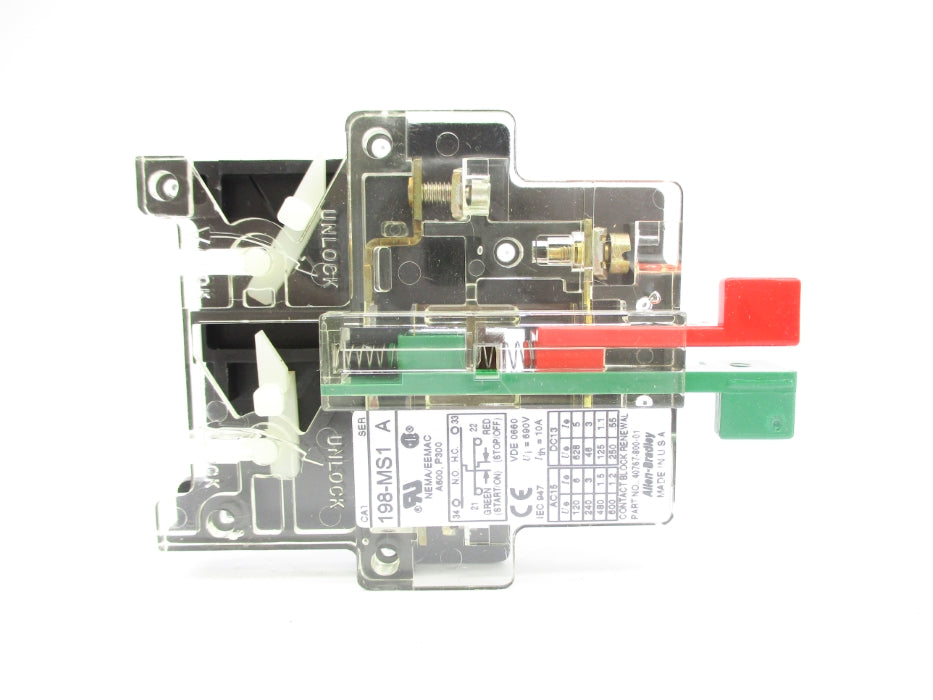 INDUSTRIAL SPARE PART 198-MS1 SER. A (BK/YL) NSMP