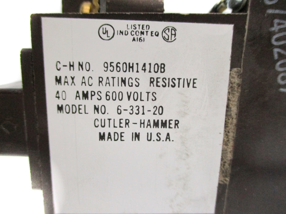 CUTLER HAMMER 9560H1410B 104/120V NSNP