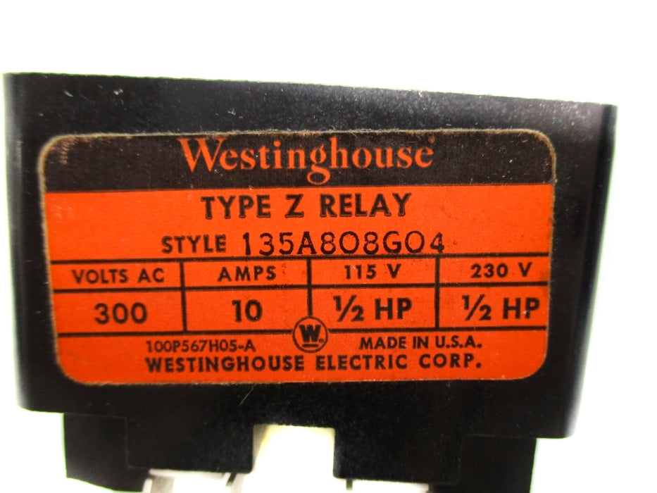WESTINGHOUSE 135A8O8GO4 10A 300VAC NSNP