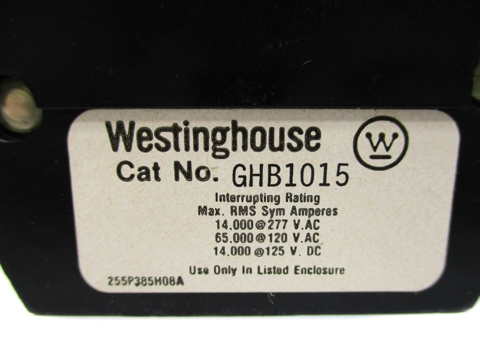WESTINGHOUSE GHB1015 15A 277/120VAC NSNP