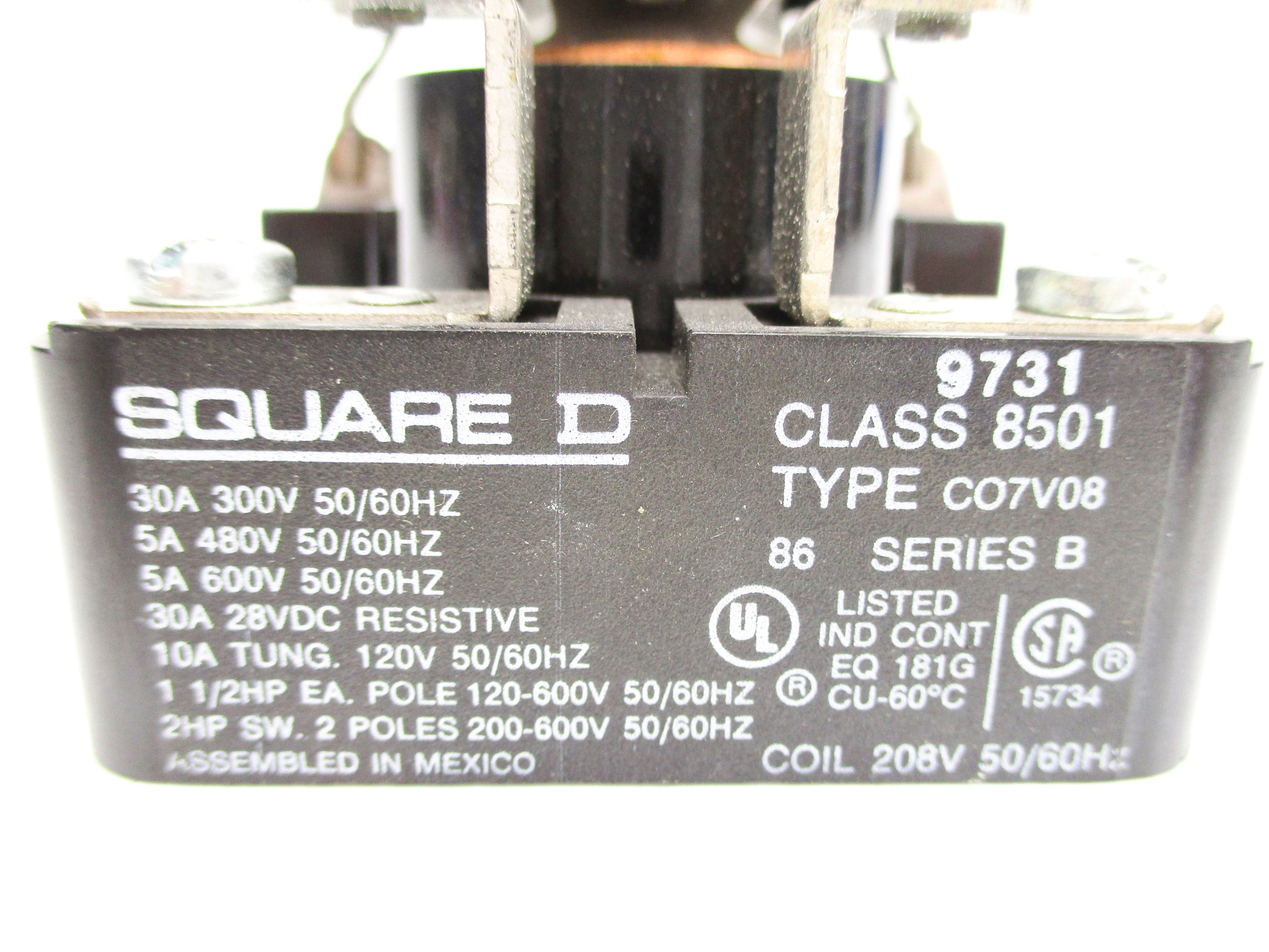 SQUARE D 8501CO7V08 SER. B 208V NSNP