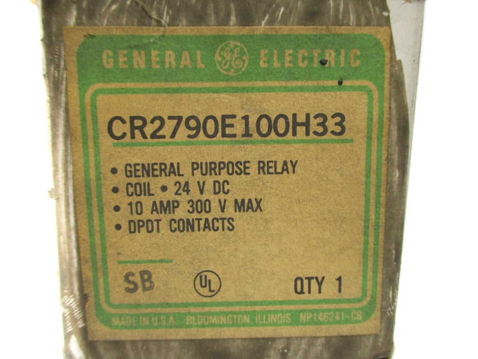 GENERAL ELECTRIC CR2790E100H33 10A 24VDC NSMP