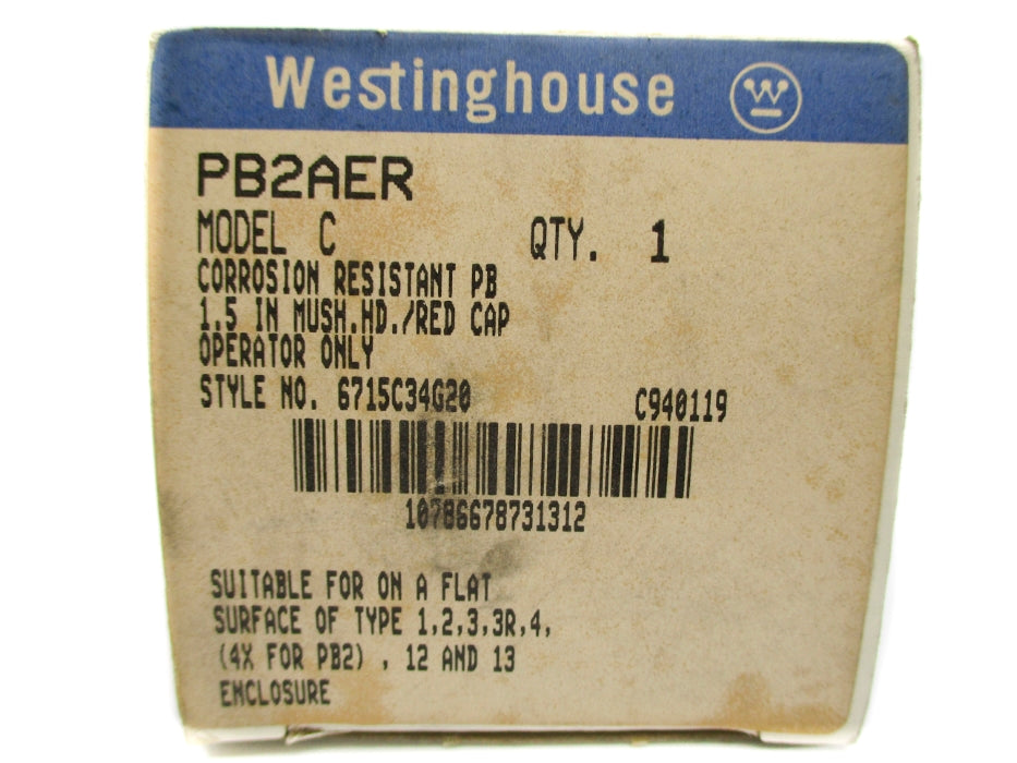 WESTINGHOUSE PB2AER 6715C34G20 NSMP