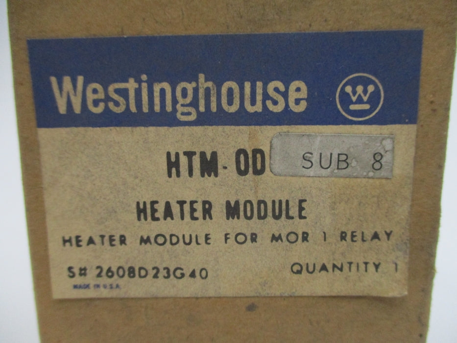 WESTINGHOUSE HTM-OD 2608D23G40 NSMP