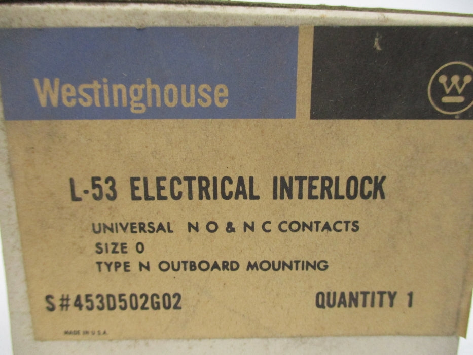 WESTINGHOUSE L-53 453D502G02 NSMP