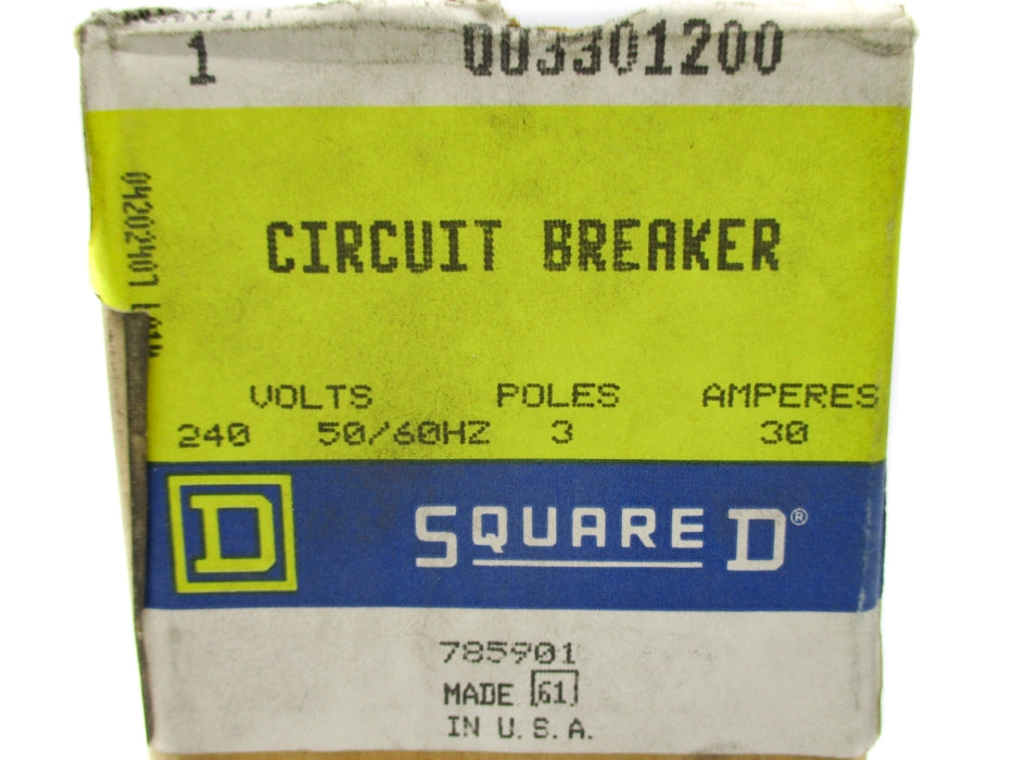 SQUARE D QO3301200 30A 240V NSMP