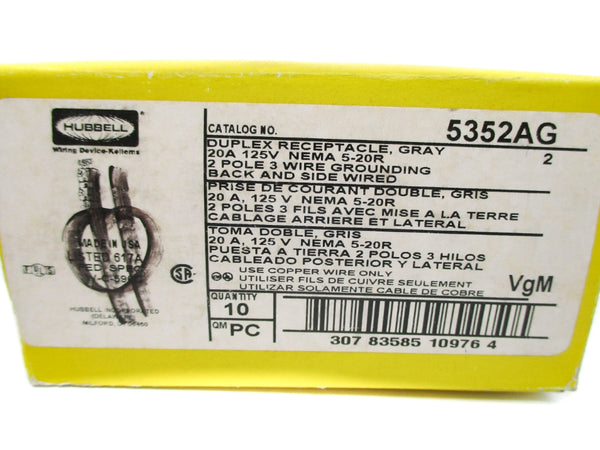 HUBBELL 5352AG (PKG OF 10) NSMP