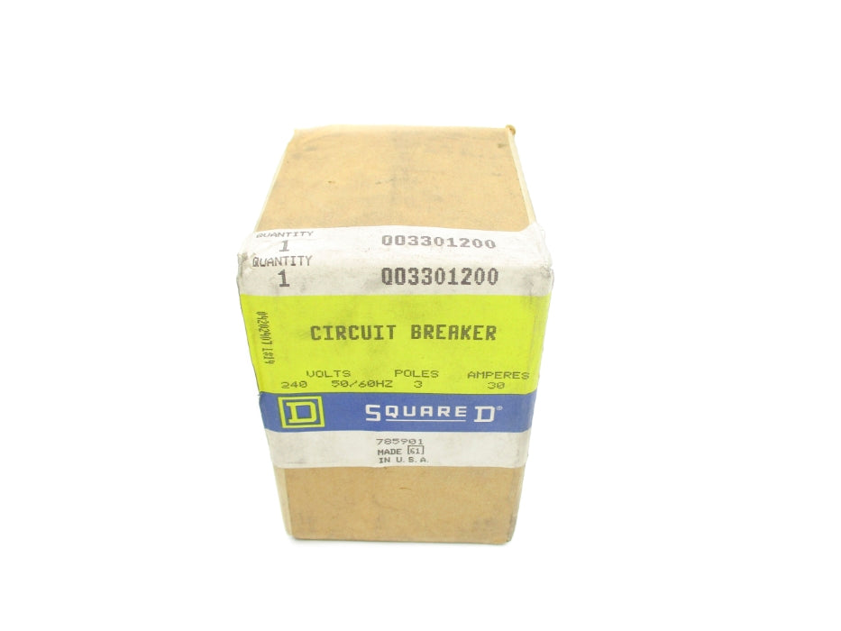 SQUARE D QO3301200 30A 240V NSFS