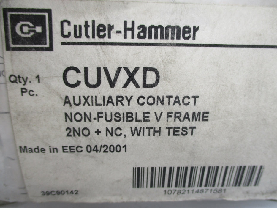 CUTLER HAMMER CUVXD NSMP