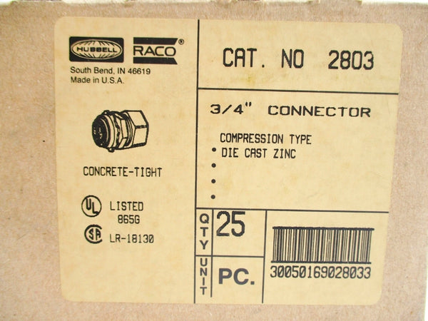 HUBBELL 2803 (PKG OF 25) NSMP