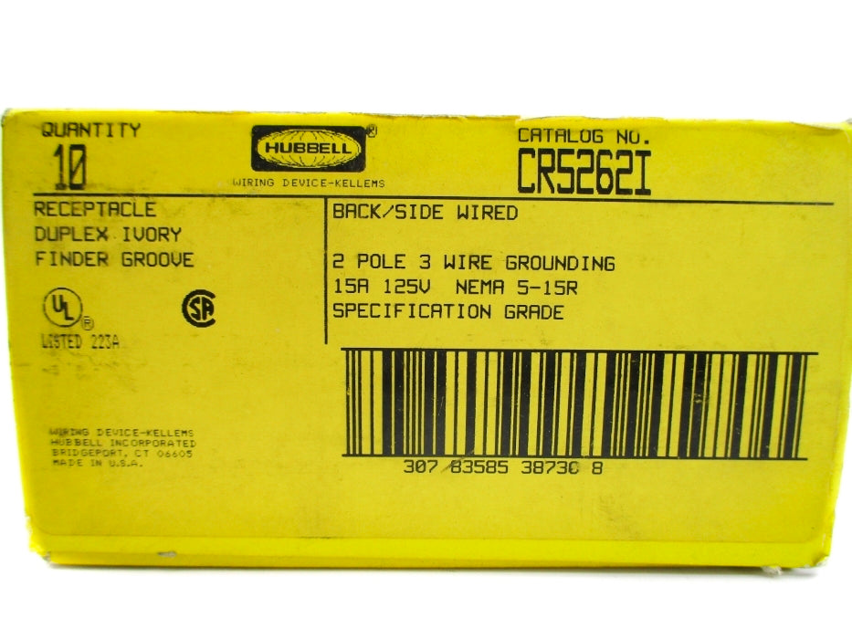 HUBBELL CR5262I (PKG OF 10) NSMP