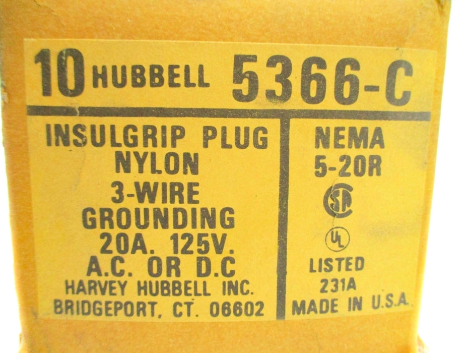 HUBBELL 5366-C (PKG OF 10) NSMP