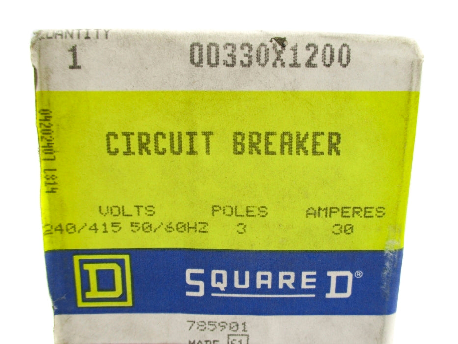 SQUARE D QO330X1200 30A 240/415V NSFS