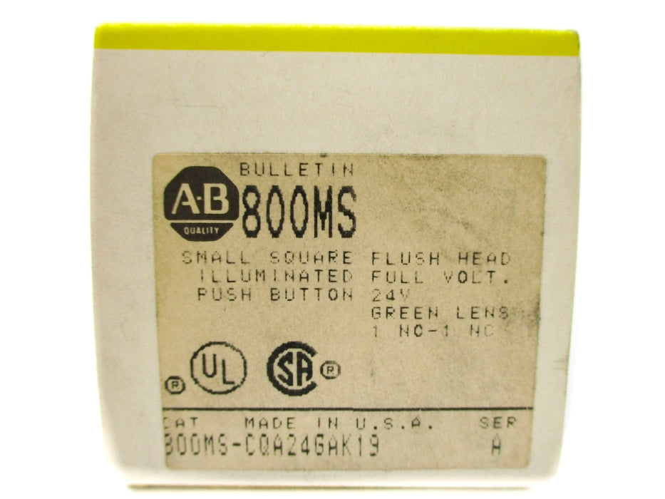 INDUSTRIAL SPARE PART 800MS-CQA24GAK19 SER. A (BK/YL) NSMP