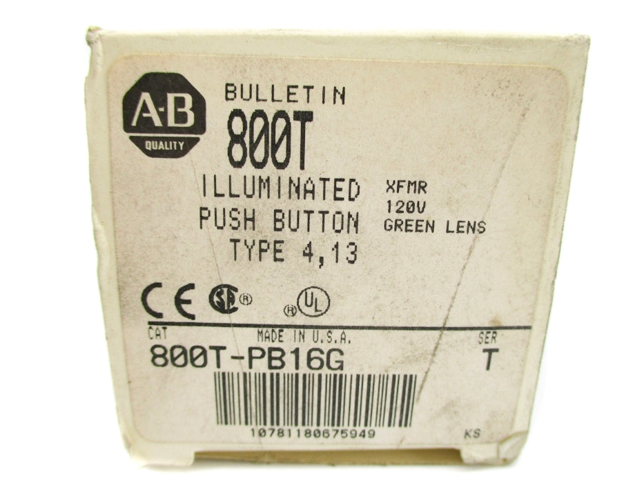 ALLEN BRADLEY 800T-PB16G SER. T (GY/BL) NSMP