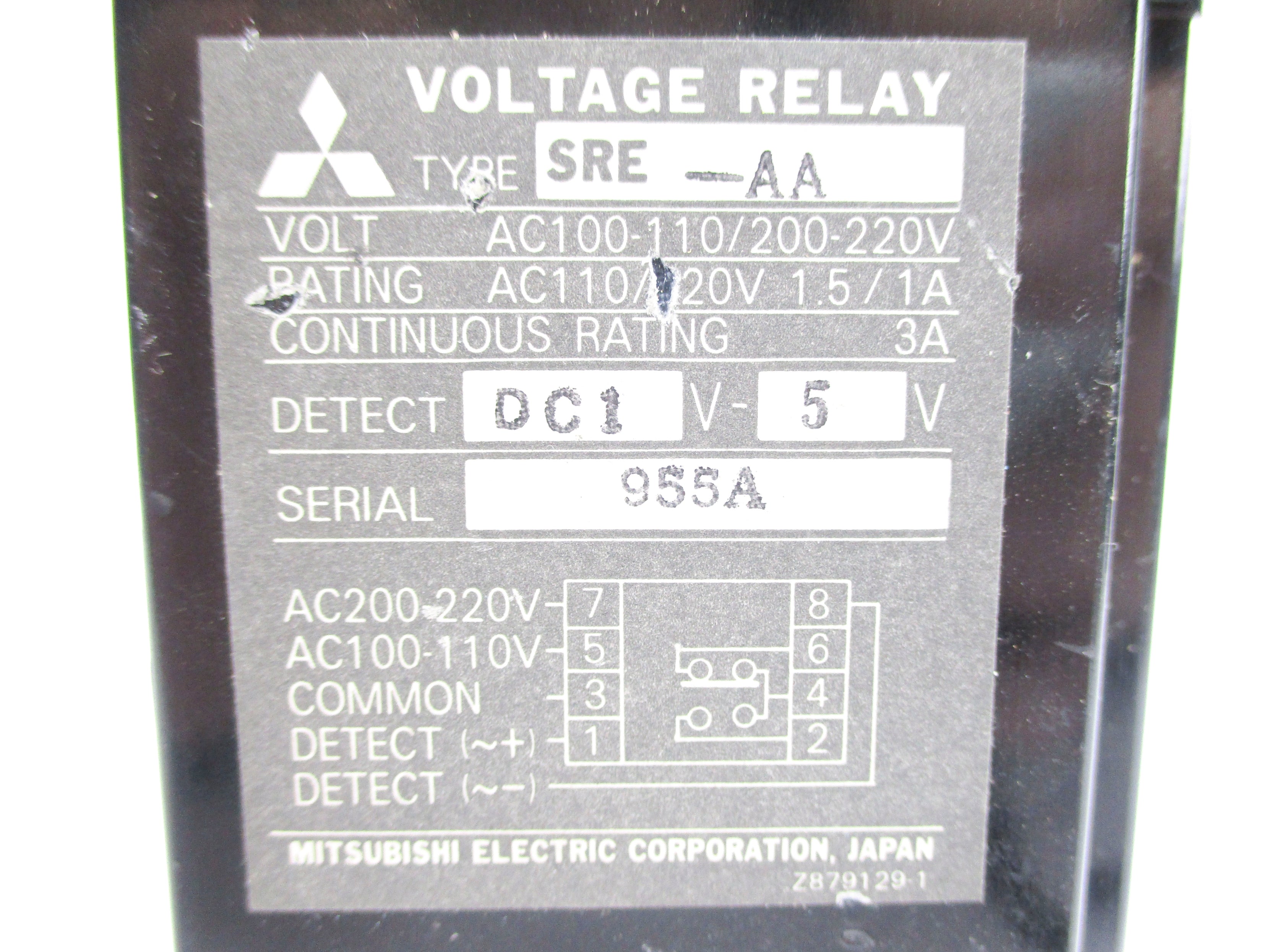 MITSUBISHI SRE-AA 100-110/200-200VAC NSNP