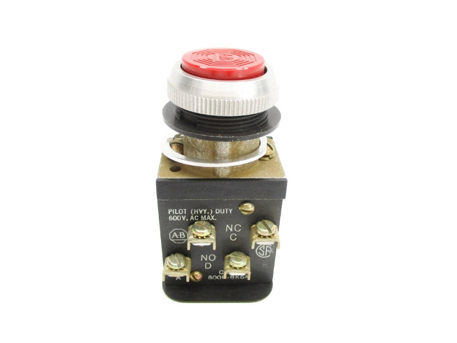 ALLEN BRADLEY 800H-BK6A SER. A 600VAC NSNP