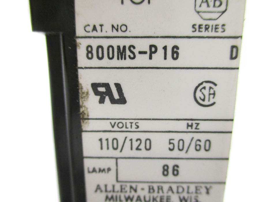 INDUSTRIAL SPARE PART 800MS-P16 SER. D UNMP