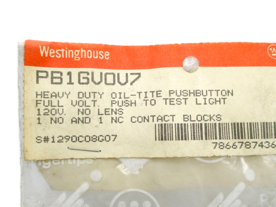 WESTINGHOUSE PB1GVOV7 1290C08G07 NSMP