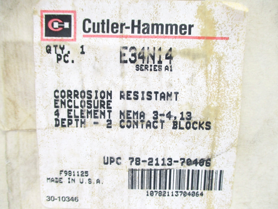 CUTLER HAMMER E34N14 SER. A1 NSMP