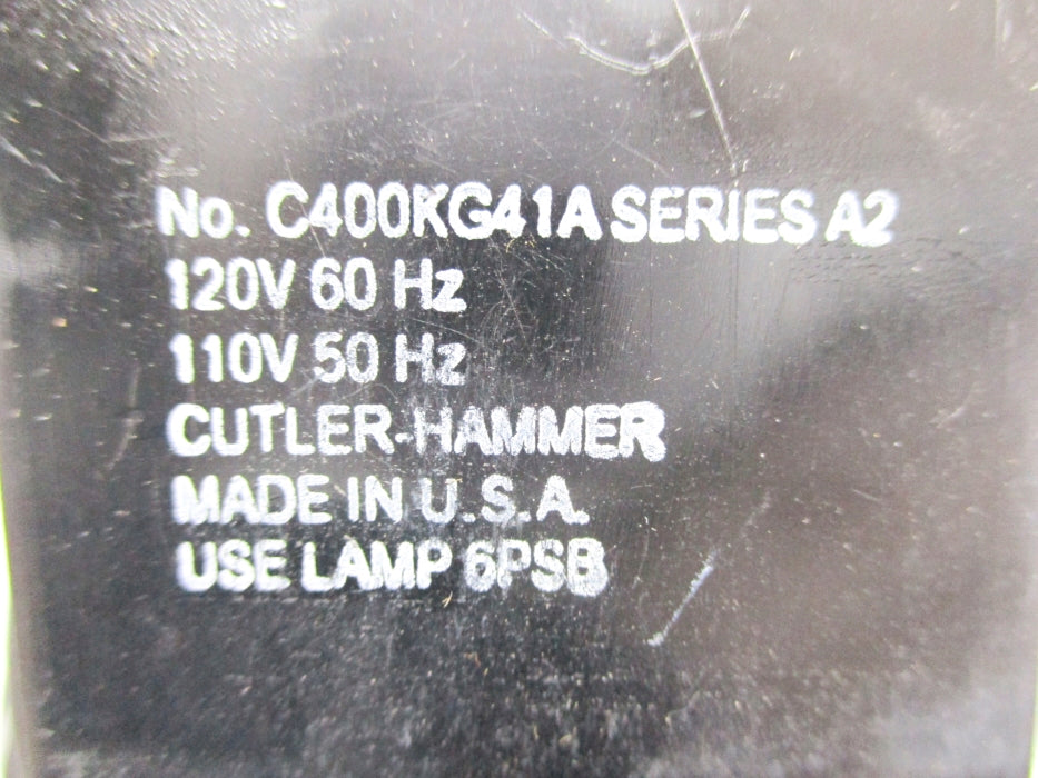 CUTLER HAMMER C400KG41A SER. A2 NSNP