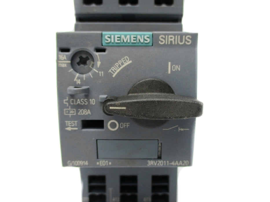 SIEMENS 3RV2011-4AA20 11-16A (AS PICTURED) NUPI