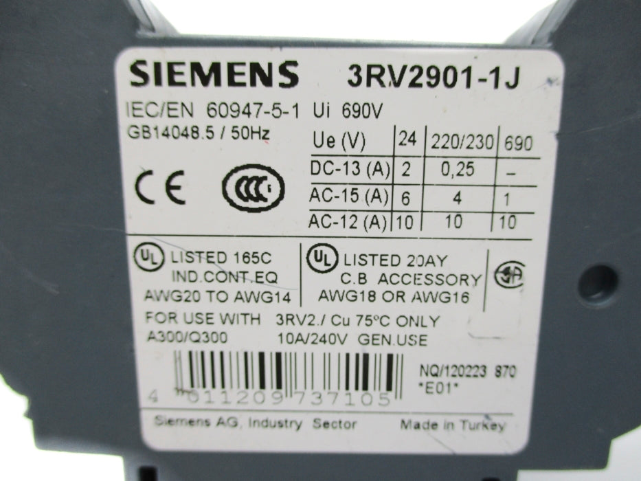 SIEMENS 3RV2901-1J NUPI