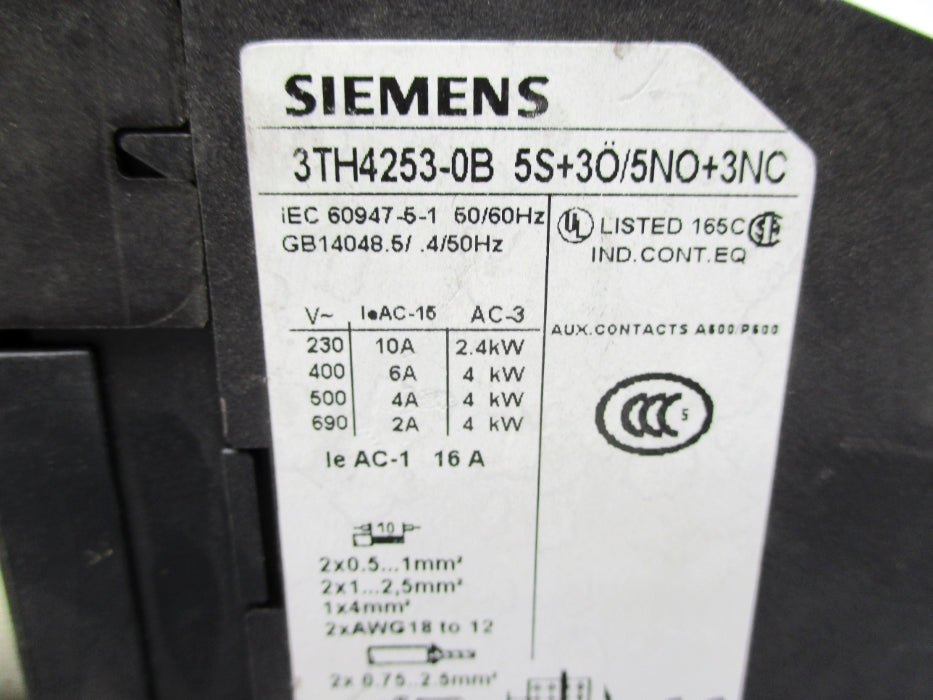 SIEMENS 3TH4253-0B 48VDC NUPI