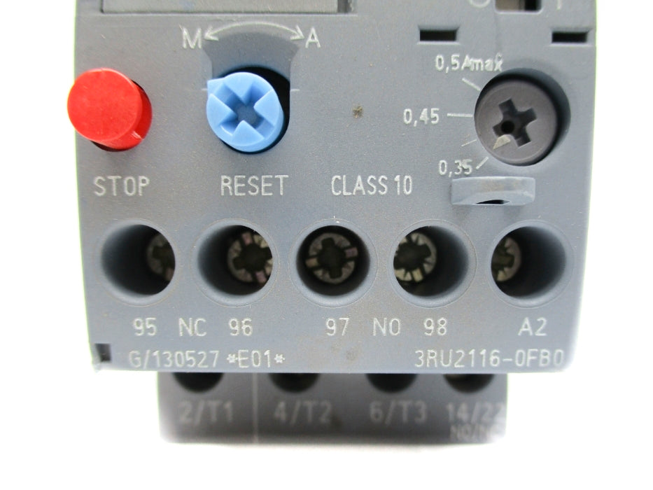 SIEMENS 3RU2116-0FB0 0.35-0.5A NUPI