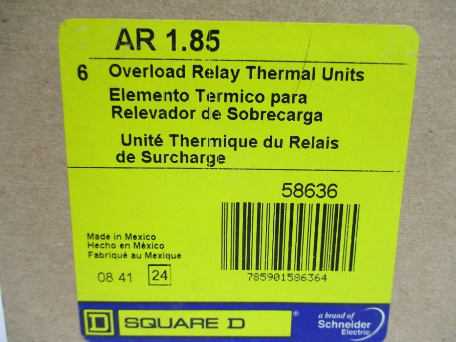 SQUARE D AR1.85 (PKG OF 6) NSMP