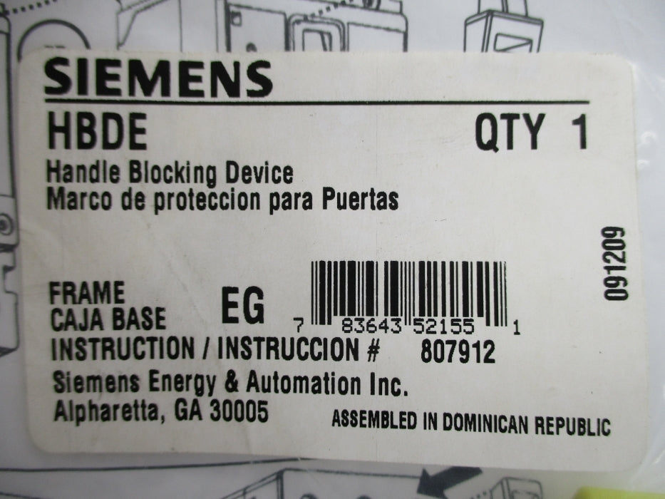 SIEMENS HBDE NSMP