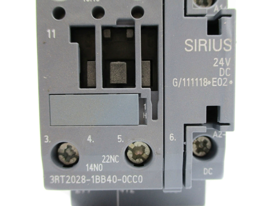 SIEMENS 3RT2028-1BB40-0CC0 24VDC NUPI