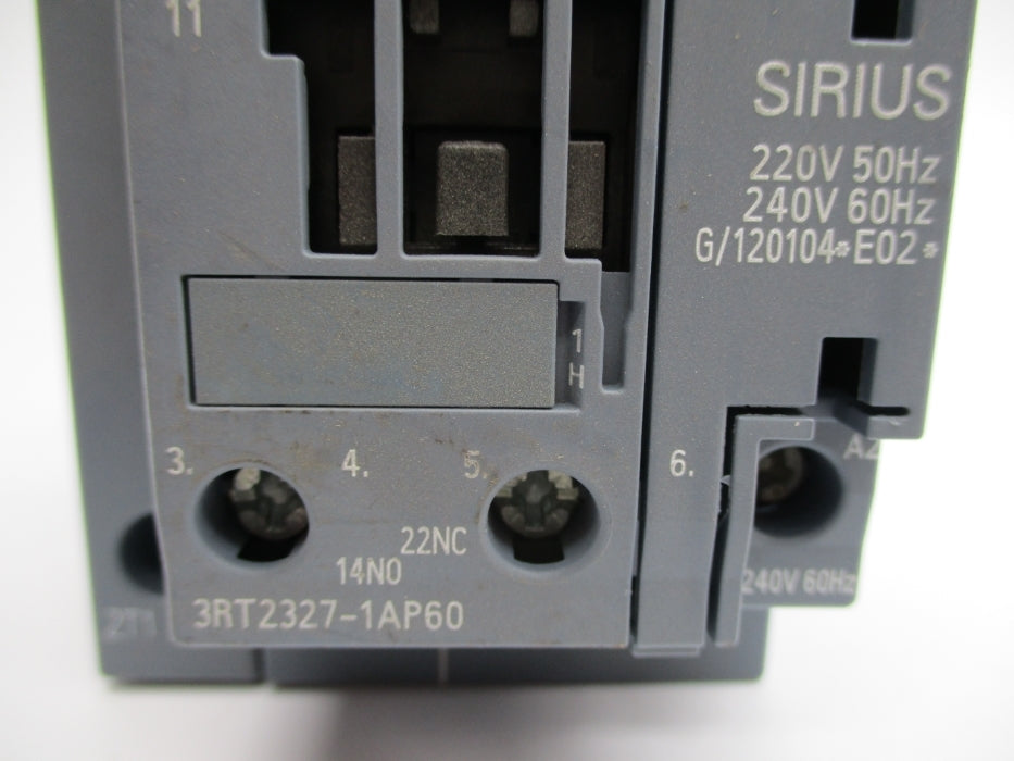 SIEMENS 3RT2327-1AP60 220/240V NUPI