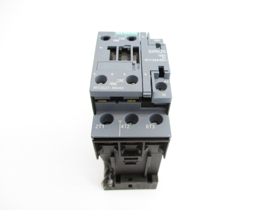 SIEMENS 3RT2027-1BG40 125VDC NUPI