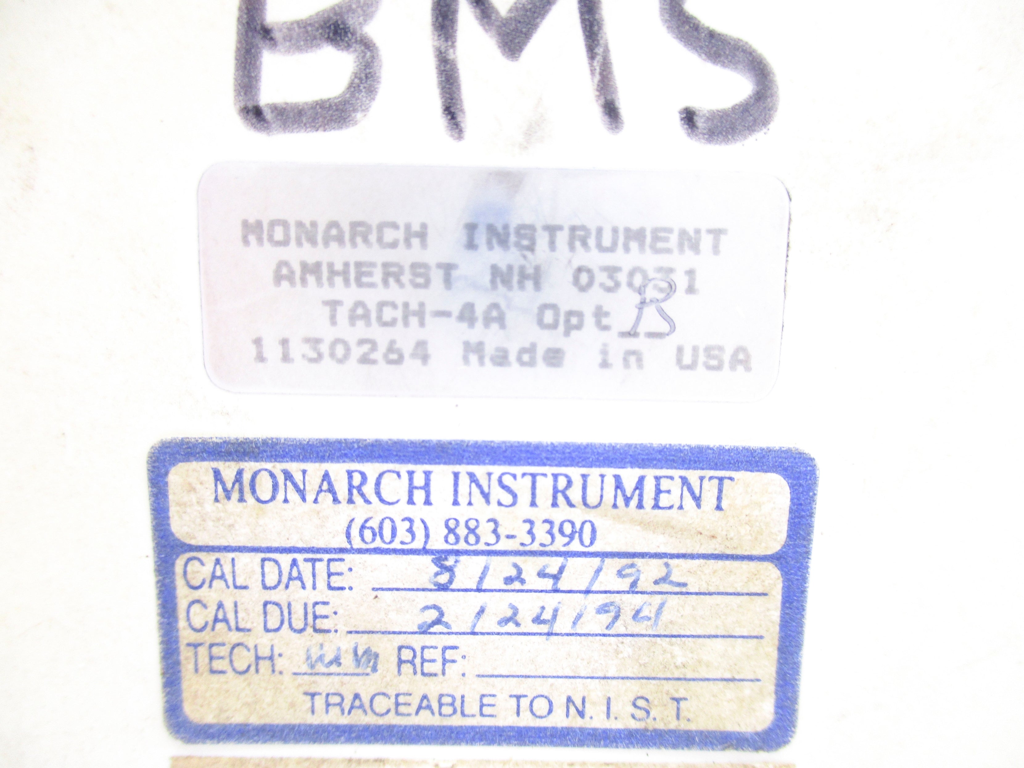 MONARCH TACH-4A UNMP