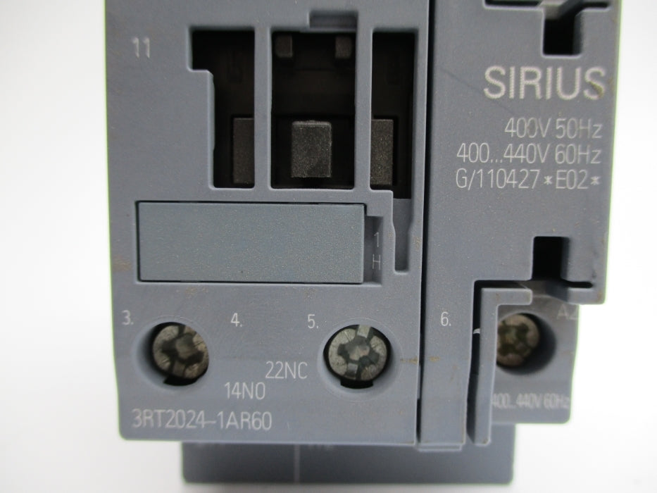 SIEMENS 3RT2024-1AR60 400/440V NUPI