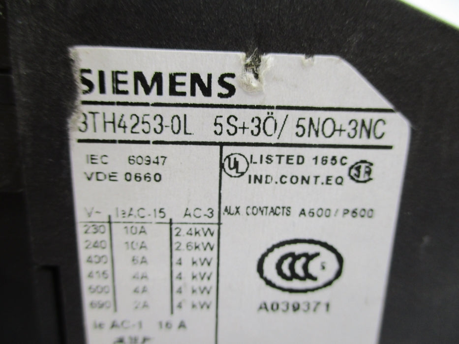 SIEMENS 3TH4253-0LB4 24VDC NUPI